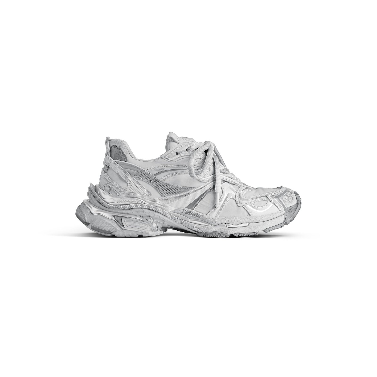 Runner 2.0 Grey and silver nylon sneakers